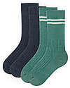 People Wear Organic 2-er Pack Ripp-Socken GOTS Socks