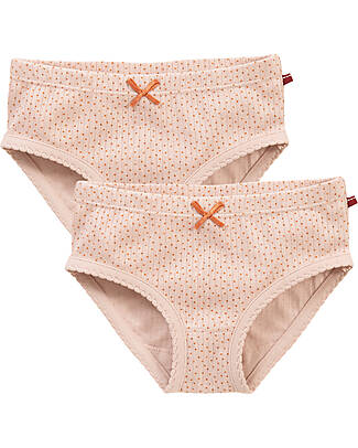 People Wear Organic 2-Pack Briefs - Squirrel Pink - GOTS Organic Cotton  unisex (bambini)