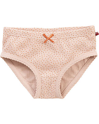 People Wear Organic 2-Pack Briefs - Light Pink Dots - Organic Cotton GOTS Briefs