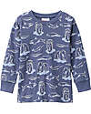 People Wear Organic Bears' Long Pajamas - Blue - Cotton GOTS Pyjamas