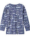 People Wear Organic Bears' Long Pajamas - Blue - Cotton GOTS Pyjamas