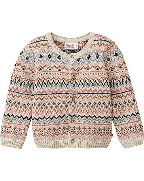 People Wear Organic Colorful Jacket - Off White - GOTS Cotton Cardigans