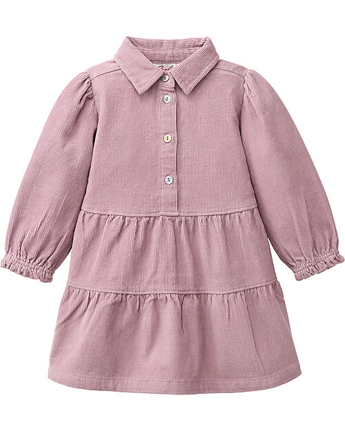 People Wear Organic Corduroy Dress - Pink - 100% Organic Cotton - GOTS Certification Dresses_