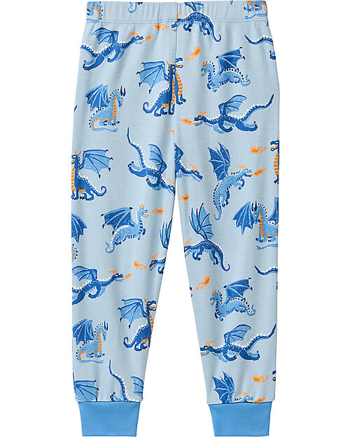 People Wear Organic Draghi Long Pyjamas - Light Blue - Cotton GOTS Pyjamas