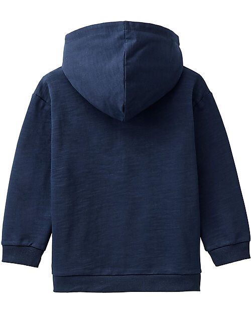 People Wear Organic Dragon Hoodie - Blue - Cotton GOTS Sweatshirts