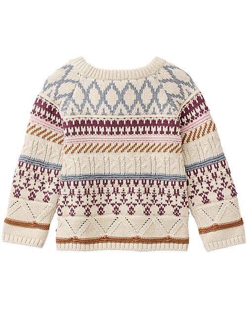 People Wear Organic Knitted Pullover - Off white - Organic Cotton Jumpers