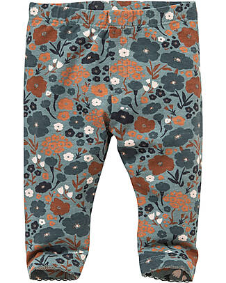 People Wear Organic Leggings - Autumn Meadow Eucalyptus - Organic Cotton GOTS Leggings