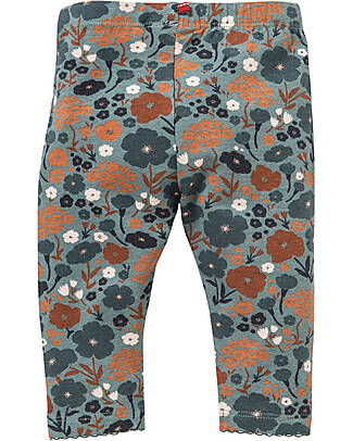 People Wear Organic Leggings - Autumn Meadow Eucalyptus - Organic Cotton GOTS Leggings
