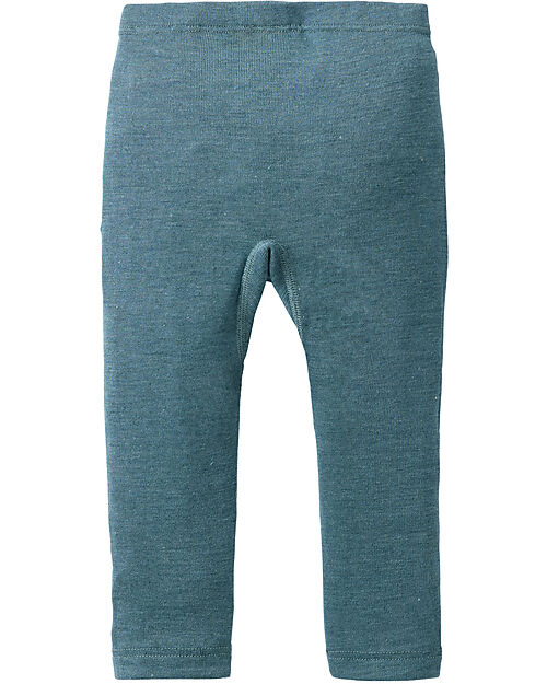 People Wear Organic Leggings - Green - Organic Wool and Silk - GOTS Certification Leggings