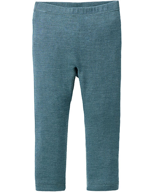 People Wear Organic Leggings - Green - Organic Wool and Silk - GOTS Certification Leggings
