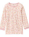 People Wear Organic Long Floral Pajamas - Pink - Cotton GOTS Pyjamas