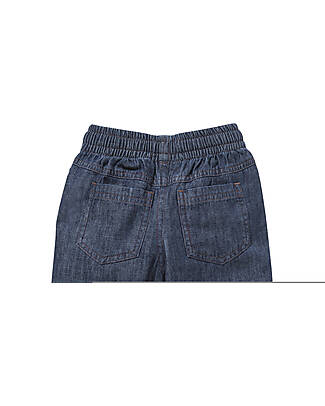 People Wear Organic Long Pants - Melange Blue - Organic Cotton Denim GOTS Trousers