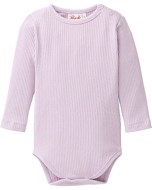 People Wear Organic Long Sleeve Body - Light Rose - Organic Cotton - GOTS Certification Long Sleeves Bodies