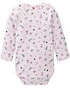 People Wear Organic Long Sleeve Body with Front Opening - Floral Print - 100% Cotton - GOTS Certification Long Sleeves Bodies