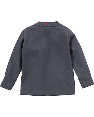 People Wear Organic Long Sleeve Shirt - Dark Blue Monster Family - Organic Cotton GOTS Long Sleeves Tops