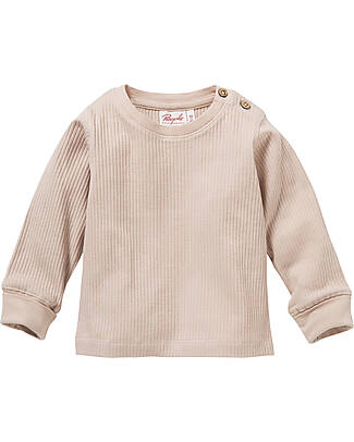 People Wear Organic Long Sleeve Shirt - Pink - Ribbed Organic Cotton Shirt GOTS Long Sleeves Tops