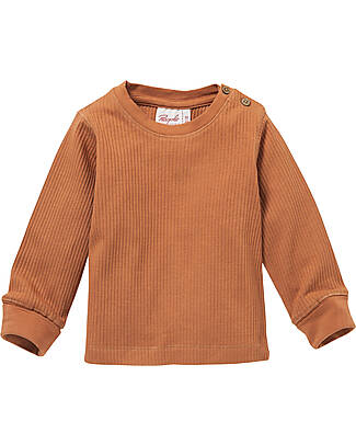 People Wear Organic Long Sleeve Shirt - Siena - Ribbed Organic Cotton Shirt GOTS Long Sleeves Tops