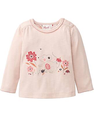 People Wear Organic Long Sleeve T-Shirt - Mouse Pattern - 100% Organic Cotton - GOTS Certification Long Sleeves Tops