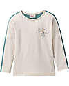 People Wear Organic Long Sleeve T-Shirt T-Rex - Beige and Sage Green - 100% Organic Cotton - GOTS Certification Long Sleeves Tops