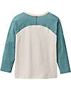 People Wear Organic Long Sleeve T-Shirt T-Rex - Beige and Sage Green - 100% Organic Cotton - GOTS Certification Long Sleeves Tops