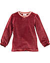 People Wear Organic Long-Sleeved Pajamas - Dark Red Lines - GOTS Organic Cotton - Soft and Warm Pyjamas