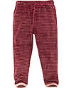 People Wear Organic Long-Sleeved Pajamas - Dark Red Lines - GOTS Organic Cotton - Soft and Warm Pyjamas