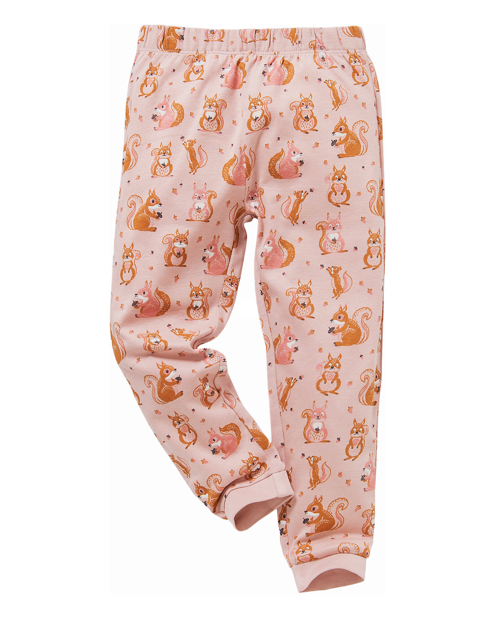 People Wear Organic Long-Sleeved Pajamas - Squirrel Pink - Organic