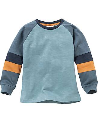People Wear Organic Long-Sleeved Shirt - Color Block - Organic Cotton GOTS Long Sleeves Tops
