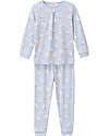 People Wear Organic Owls Long Pajamas - Indigo - GOTS Cotton Pyjamas