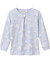 People Wear Organic Owls Long Pajamas - Indigo - GOTS Cotton Pyjamas