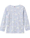 People Wear Organic Owls Long Pajamas - Indigo - GOTS Cotton Pyjamas