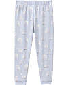 People Wear Organic Owls Long Pajamas - Indigo - GOTS Cotton Pyjamas
