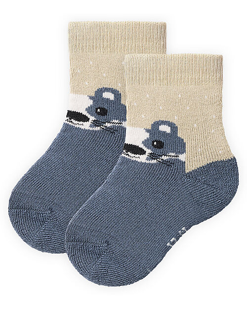 People Wear Organic Pack of 2 Socks - Blue - GOTS Certification Socks