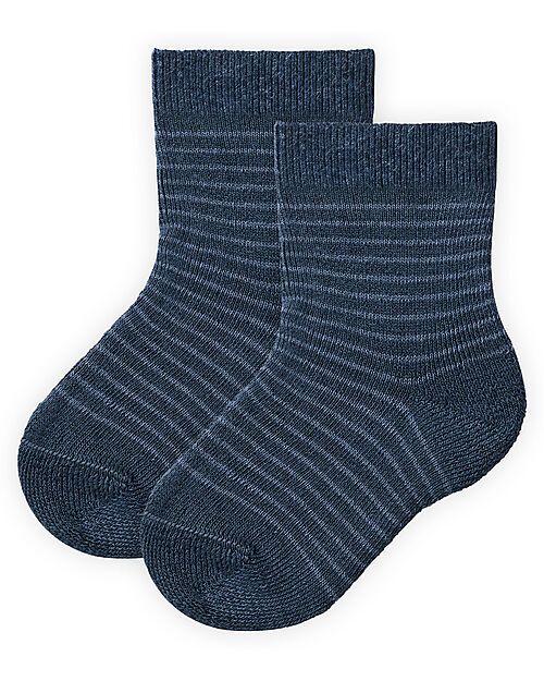 People Wear Organic Pack of 2 Socks - Blue - GOTS Certification Socks
