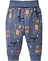 People Wear Organic Reversible Waist Animal Trousers - Blue - Cotton GOTS Trousers