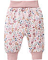 People Wear Organic Reversible waist floral trousers - pink - GOTS cotton Trousers