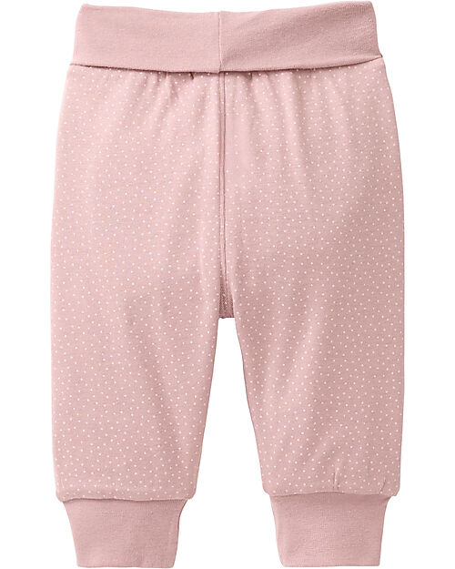 People Wear Organic Reversible waist floral trousers - pink - GOTS cotton Trousers