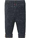 People Wear Organic Ribbed knit Pants - Black - GOTS Certification Trousers