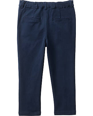 People Wear Organic Soft Twill Stretch Chino Trousers - Dark Blue - Organic Cotton - GOTS Certification Trousers