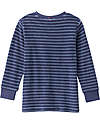 People Wear Organic Striped Long Pajamas - Blue - GOTS Certification Pyjamas