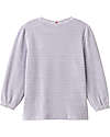 People Wear Organic Striped Pyjamas with Cuffs - White and Grey - GOTS Cotton Pyjamas