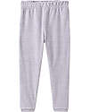 People Wear Organic Striped Pyjamas with Cuffs - White and Grey - GOTS Cotton Pyjamas