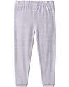 People Wear Organic Striped Pyjamas with Cuffs - White and Grey - GOTS Cotton Pyjamas
