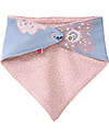 People Wear Organic Triangle Scarf Flowers - Indigo - Cotton GOTS Bandana Bibs