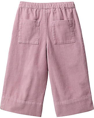 People Wear Organic Wide Corduroy Trousers 7/8 - Pink - 100% Organic Cotton Trousers