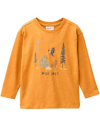 People Wear Organic Wild Ones Long Sleeve Shirt - Ocher - GOTS Cotton Long Sleeves Tops
