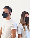 Personal Protective Equipment Box of 25 FFP2 Respiratory Protection Mask - Black - CE Certified Face Mask for Personal Protection