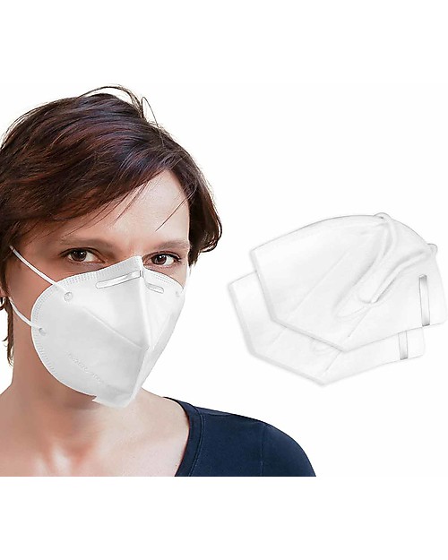 Personal Protective Equipment Pack of 2 KN95 Respiratory Protection Masks PM2.5 - 4 Layers - CE & FDA Certified Face Mask for Personal Protection