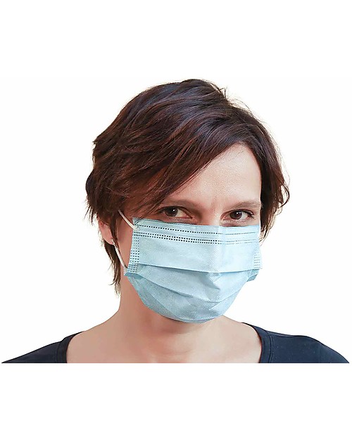 Personal Protective Equipment Pack of 50 Face Medical Masks - 3 Ply - Single Use - CE Certified - Waterproof Face Mask for Personal Protection
