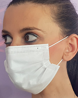 Personal Protective Equipment Pack of 50 Face Medical Masks for Adults - Type 2R - 3 Ply - Made in Italy Face Mask for Personal Protection